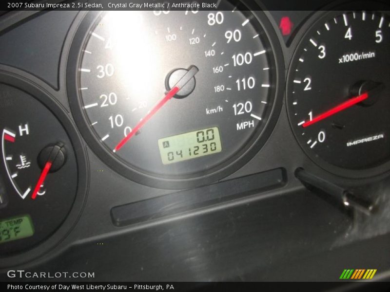 Crystal Gray Metallic / Anthracite Black 2007 Subaru Impreza 2.5i Sedan