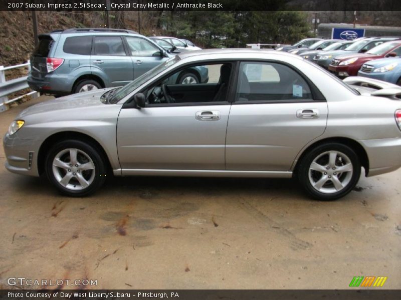 Crystal Gray Metallic / Anthracite Black 2007 Subaru Impreza 2.5i Sedan