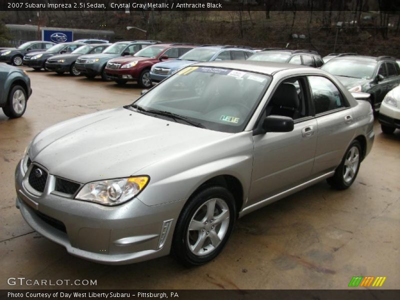 Crystal Gray Metallic / Anthracite Black 2007 Subaru Impreza 2.5i Sedan