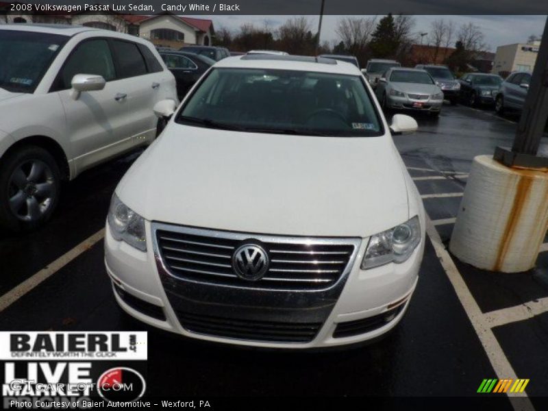 Candy White / Black 2008 Volkswagen Passat Lux Sedan