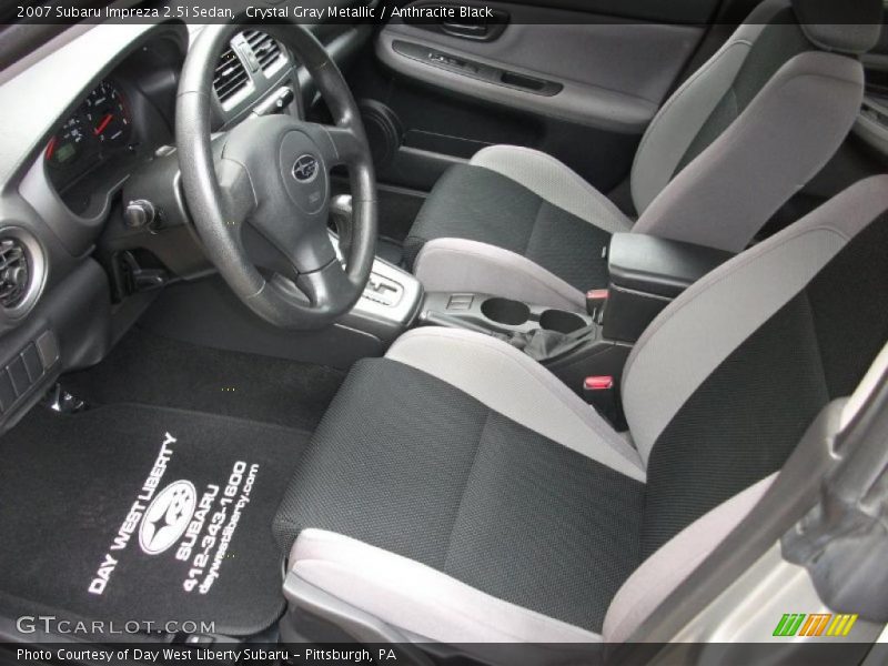Crystal Gray Metallic / Anthracite Black 2007 Subaru Impreza 2.5i Sedan