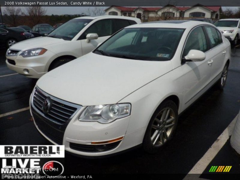 Candy White / Black 2008 Volkswagen Passat Lux Sedan