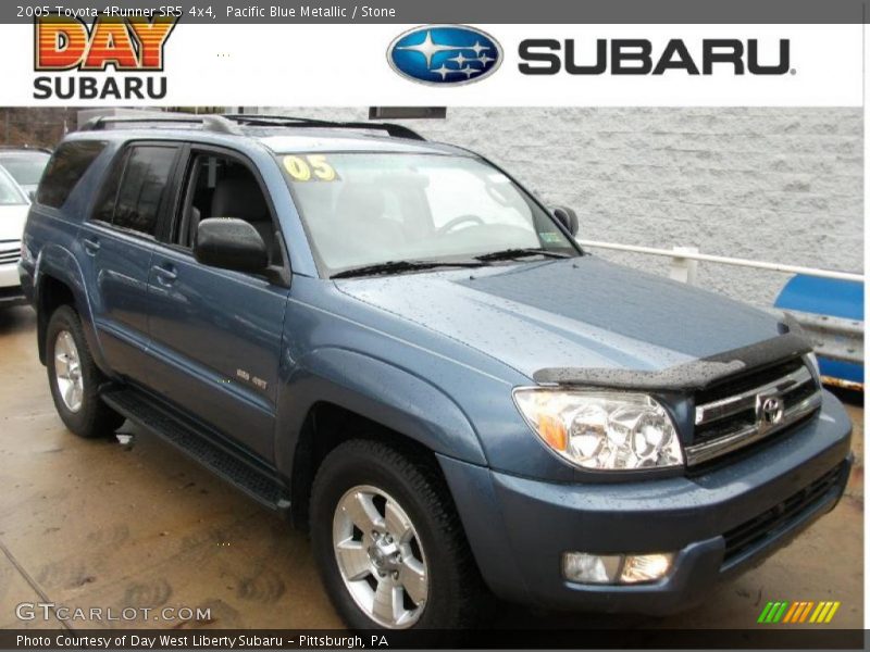 Pacific Blue Metallic / Stone 2005 Toyota 4Runner SR5 4x4