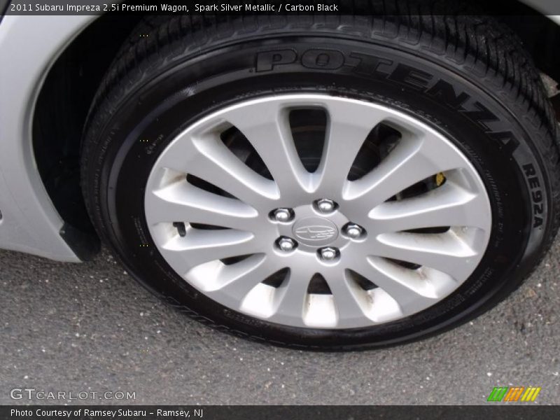 Spark Silver Metallic / Carbon Black 2011 Subaru Impreza 2.5i Premium Wagon