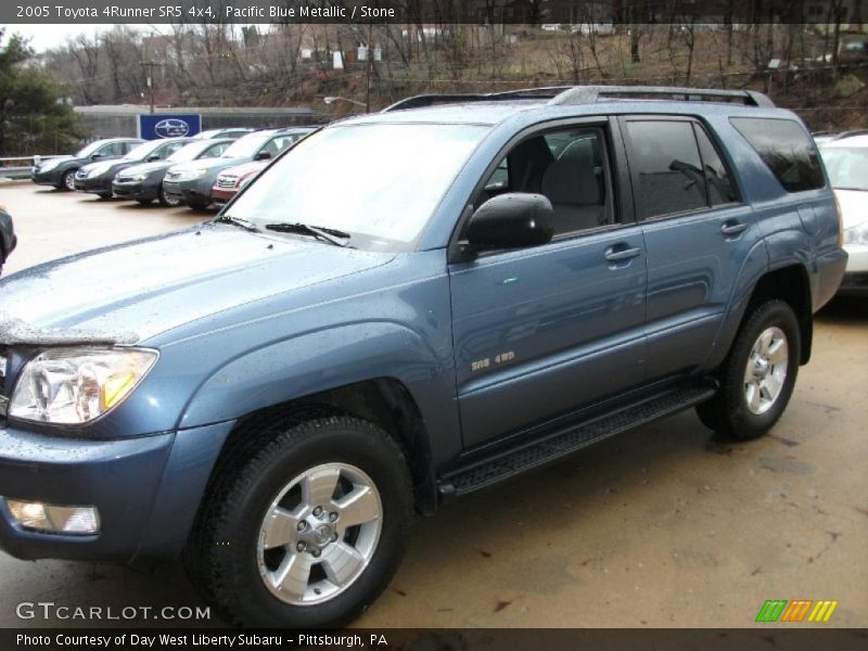 Pacific Blue Metallic / Stone 2005 Toyota 4Runner SR5 4x4