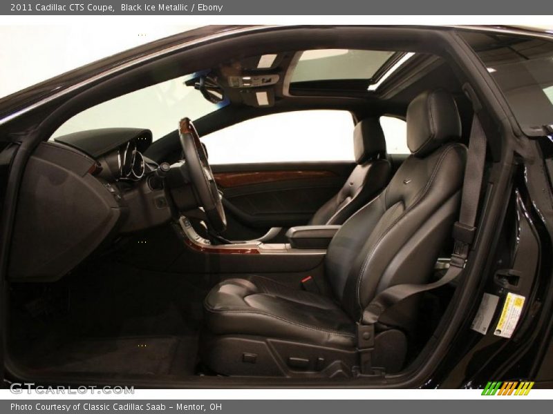 Black Ice Metallic / Ebony 2011 Cadillac CTS Coupe