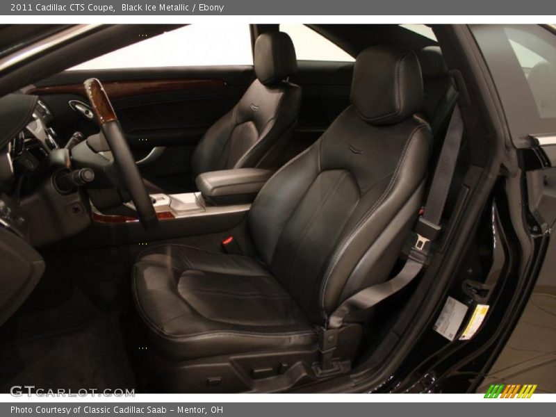 Black Ice Metallic / Ebony 2011 Cadillac CTS Coupe
