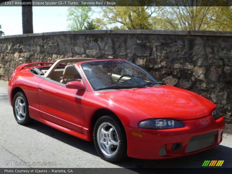 Saronno Red / Beige 1997 Mitsubishi Eclipse Spyder GS-T Turbo