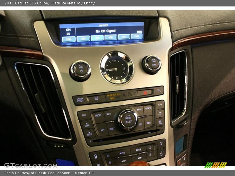 Black Ice Metallic / Ebony 2011 Cadillac CTS Coupe
