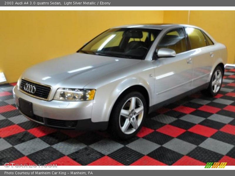 Light Silver Metallic / Ebony 2003 Audi A4 3.0 quattro Sedan