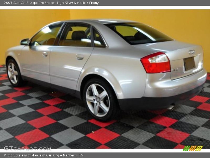 Light Silver Metallic / Ebony 2003 Audi A4 3.0 quattro Sedan