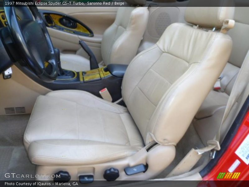 Saronno Red / Beige 1997 Mitsubishi Eclipse Spyder GS-T Turbo