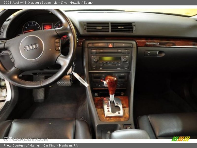 Light Silver Metallic / Ebony 2003 Audi A4 3.0 quattro Sedan