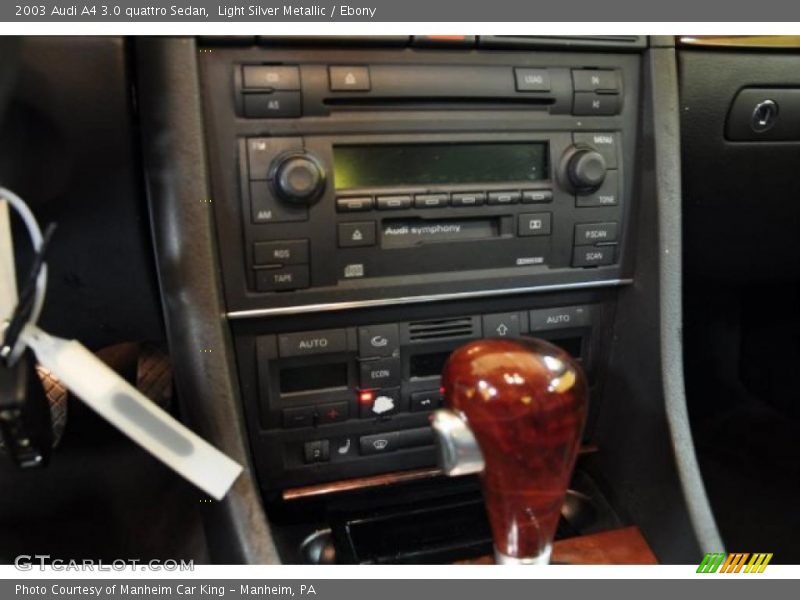Light Silver Metallic / Ebony 2003 Audi A4 3.0 quattro Sedan