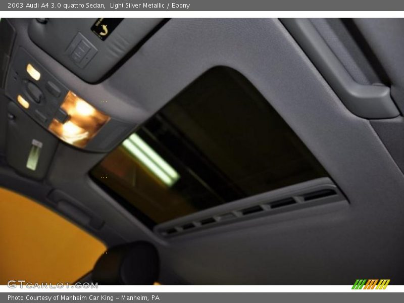 Light Silver Metallic / Ebony 2003 Audi A4 3.0 quattro Sedan