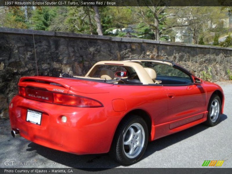 Saronno Red / Beige 1997 Mitsubishi Eclipse Spyder GS-T Turbo