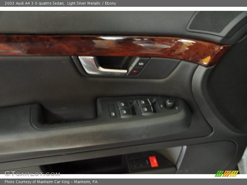 Light Silver Metallic / Ebony 2003 Audi A4 3.0 quattro Sedan