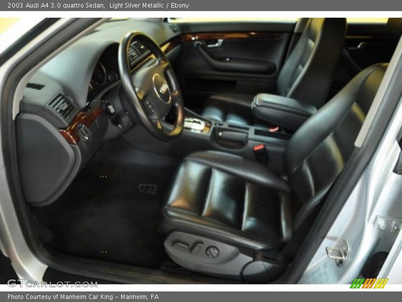 Light Silver Metallic / Ebony 2003 Audi A4 3.0 quattro Sedan