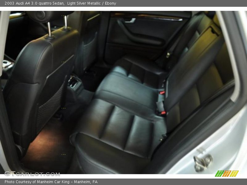 Light Silver Metallic / Ebony 2003 Audi A4 3.0 quattro Sedan