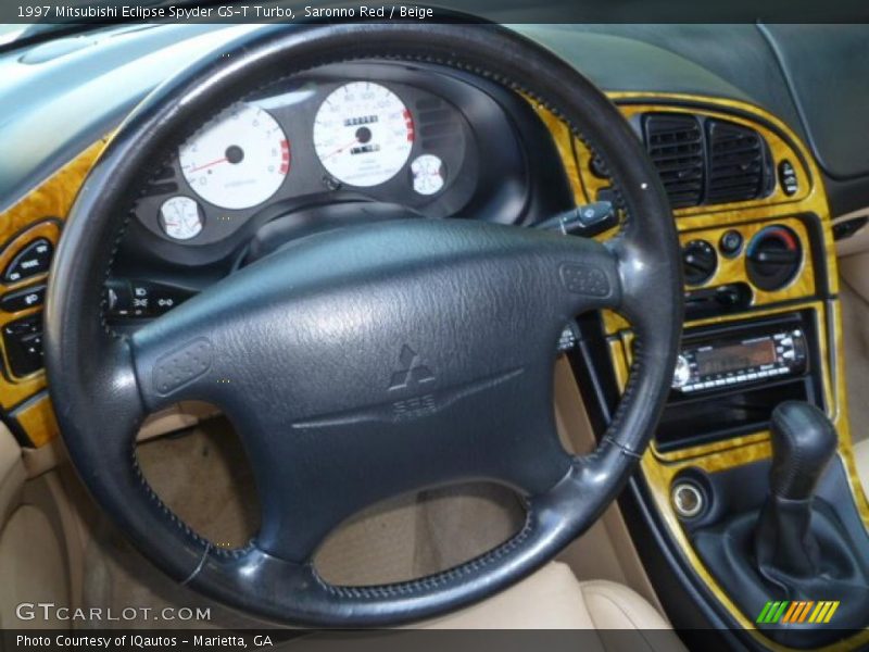 Saronno Red / Beige 1997 Mitsubishi Eclipse Spyder GS-T Turbo