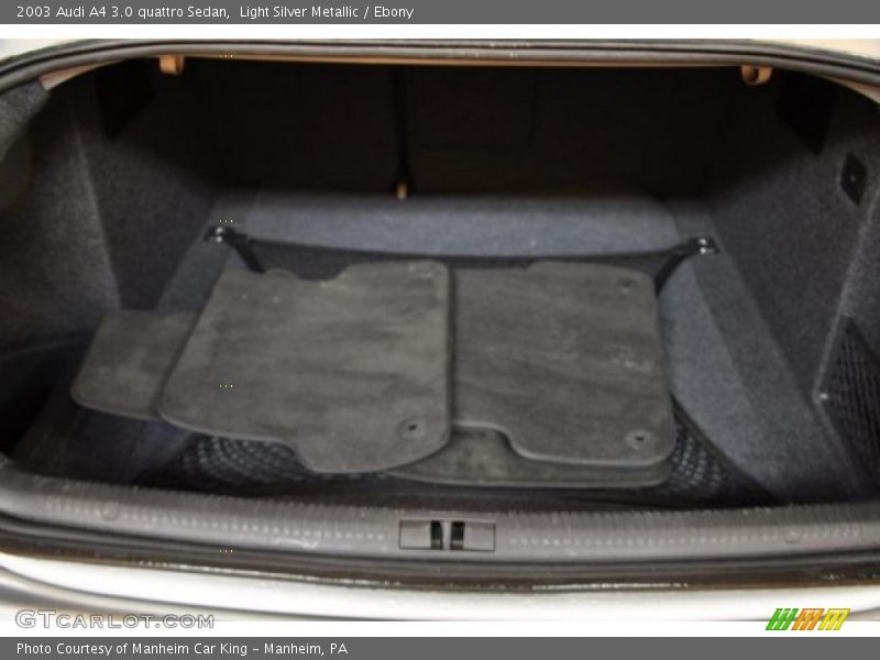 Light Silver Metallic / Ebony 2003 Audi A4 3.0 quattro Sedan