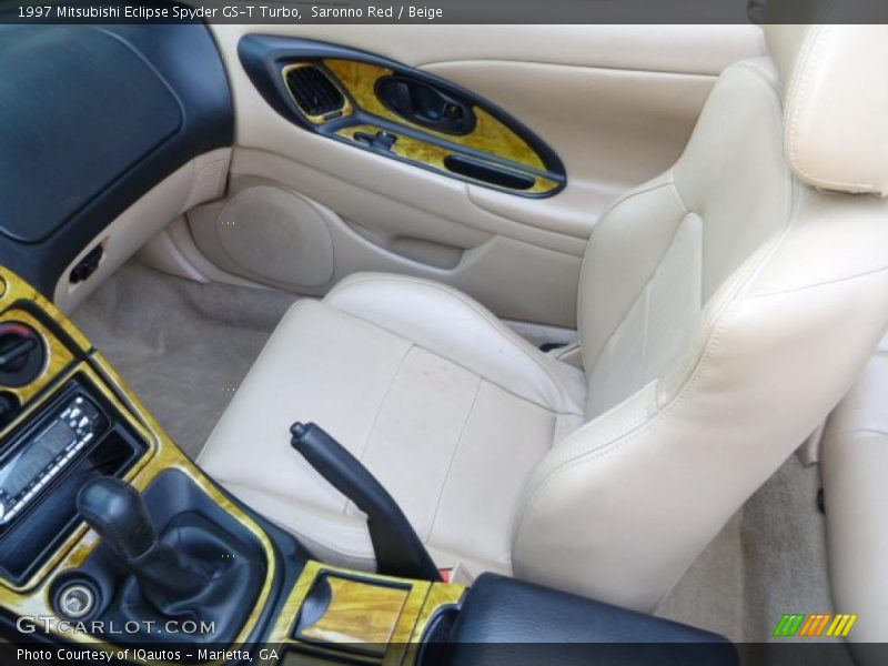 Saronno Red / Beige 1997 Mitsubishi Eclipse Spyder GS-T Turbo