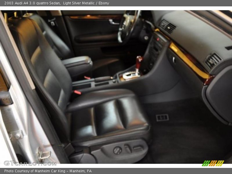 Light Silver Metallic / Ebony 2003 Audi A4 3.0 quattro Sedan
