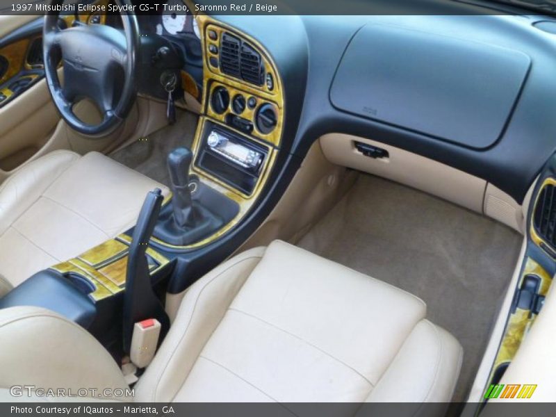 Saronno Red / Beige 1997 Mitsubishi Eclipse Spyder GS-T Turbo