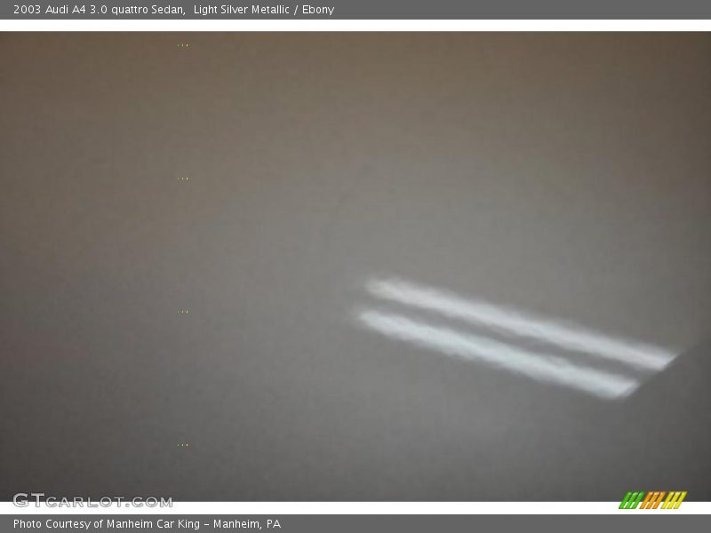 Light Silver Metallic / Ebony 2003 Audi A4 3.0 quattro Sedan