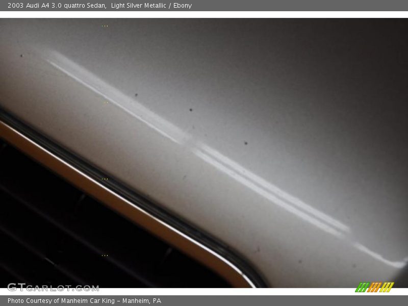 Light Silver Metallic / Ebony 2003 Audi A4 3.0 quattro Sedan
