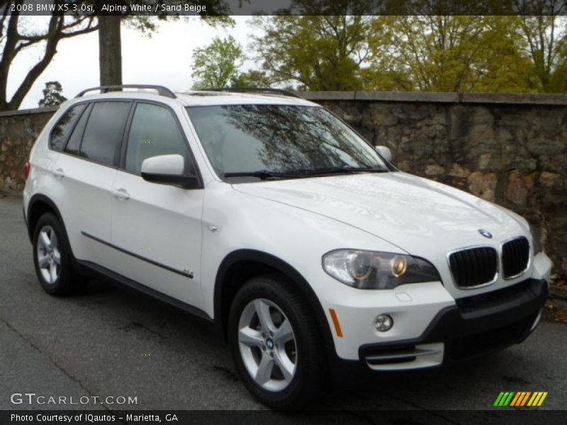 Alpine White / Sand Beige 2008 BMW X5 3.0si