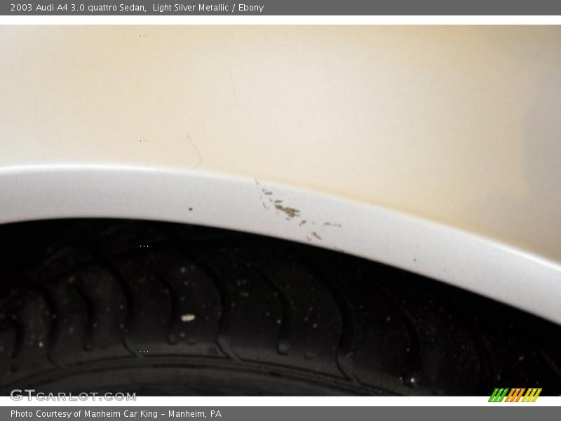 Light Silver Metallic / Ebony 2003 Audi A4 3.0 quattro Sedan