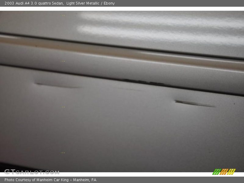 Light Silver Metallic / Ebony 2003 Audi A4 3.0 quattro Sedan