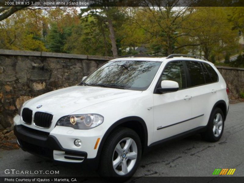 Alpine White / Sand Beige 2008 BMW X5 3.0si