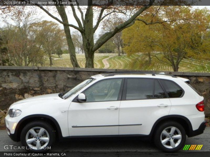 Alpine White / Sand Beige 2008 BMW X5 3.0si