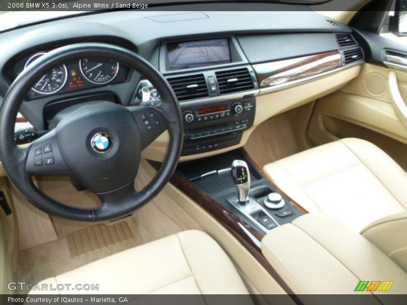 Alpine White / Sand Beige 2008 BMW X5 3.0si