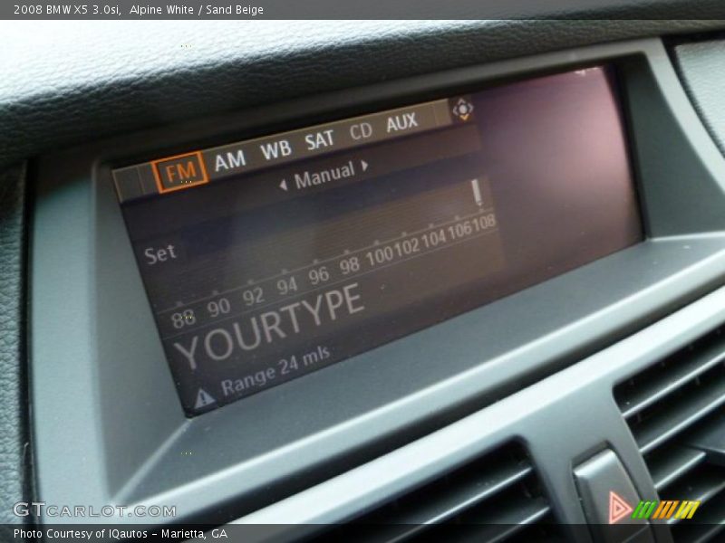 Alpine White / Sand Beige 2008 BMW X5 3.0si