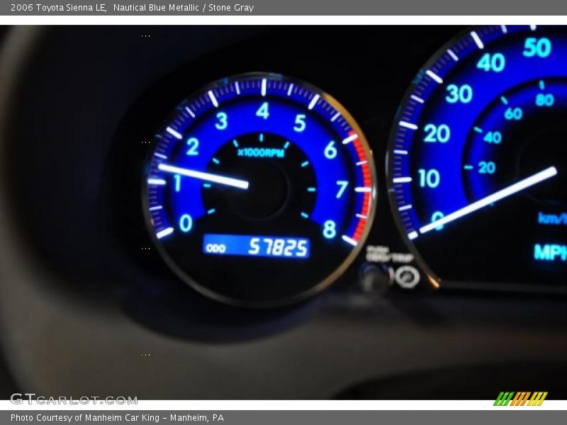 Nautical Blue Metallic / Stone Gray 2006 Toyota Sienna LE