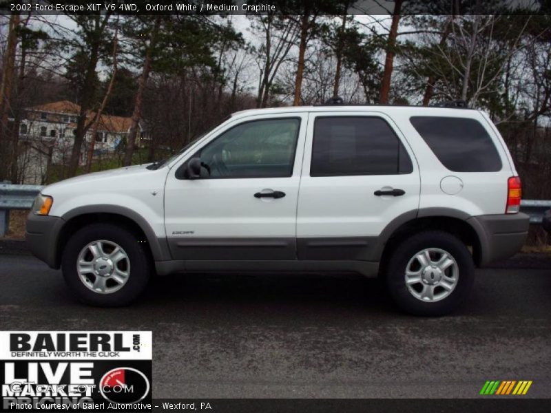 Oxford White / Medium Graphite 2002 Ford Escape XLT V6 4WD