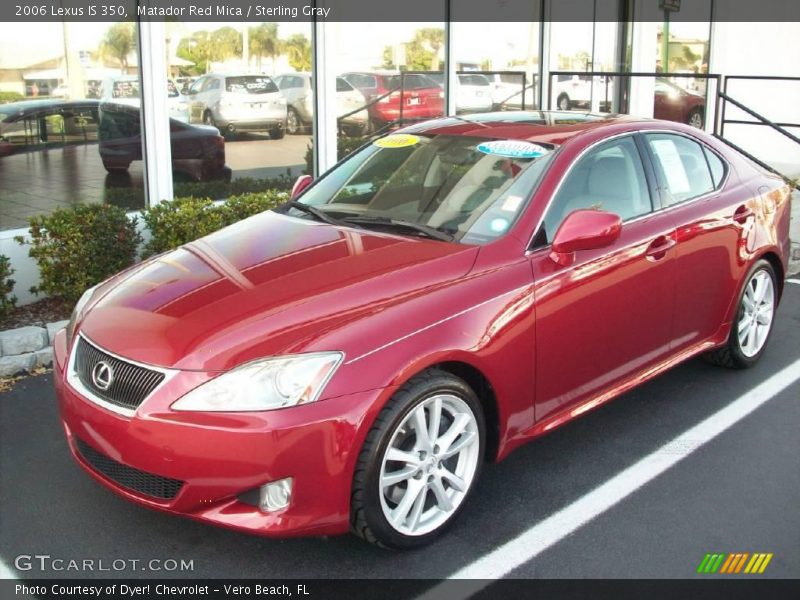 Matador Red Mica / Sterling Gray 2006 Lexus IS 350
