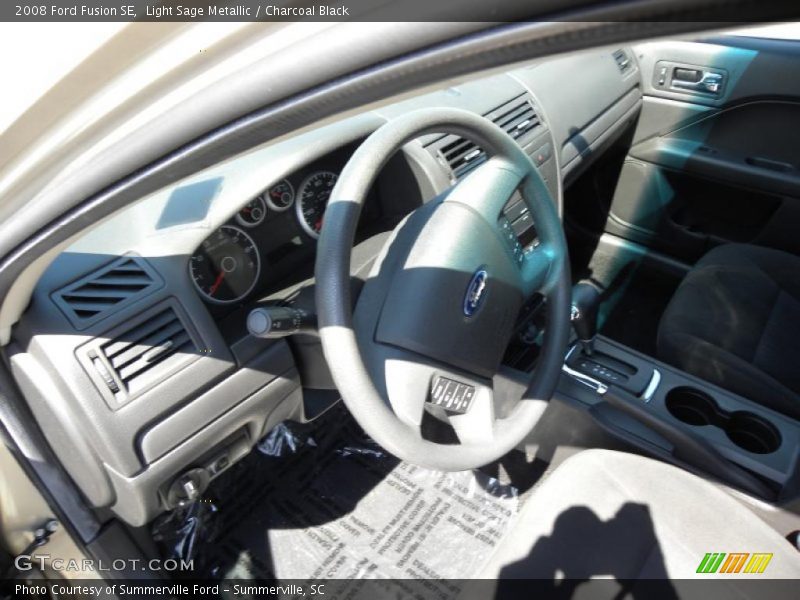 Light Sage Metallic / Charcoal Black 2008 Ford Fusion SE