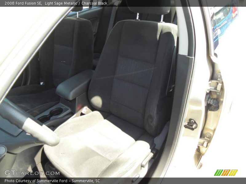 Light Sage Metallic / Charcoal Black 2008 Ford Fusion SE