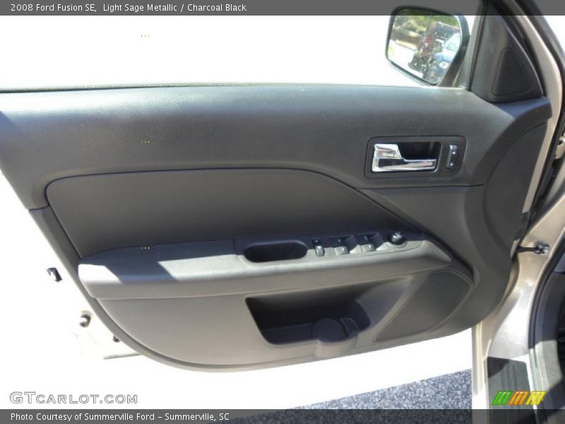 Light Sage Metallic / Charcoal Black 2008 Ford Fusion SE