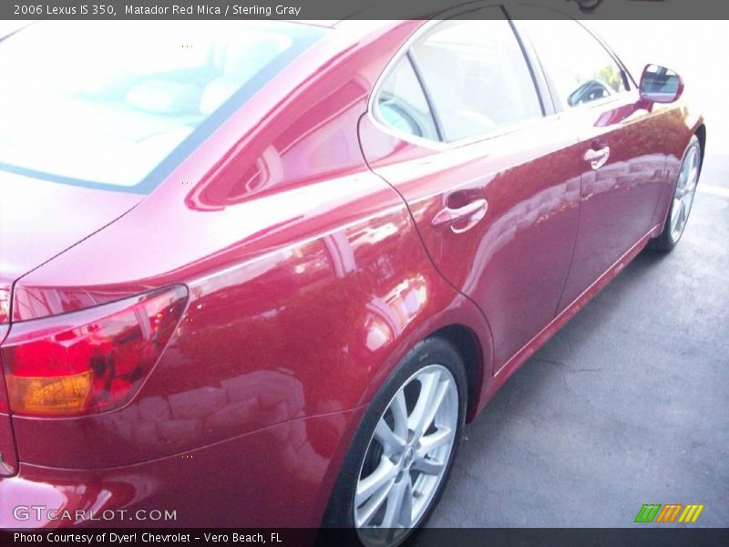 Matador Red Mica / Sterling Gray 2006 Lexus IS 350