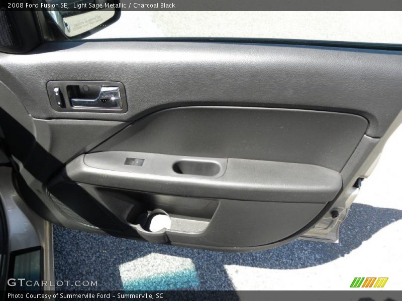 Light Sage Metallic / Charcoal Black 2008 Ford Fusion SE