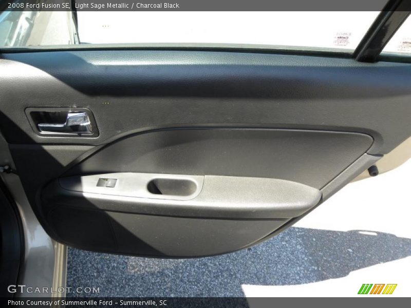 Light Sage Metallic / Charcoal Black 2008 Ford Fusion SE
