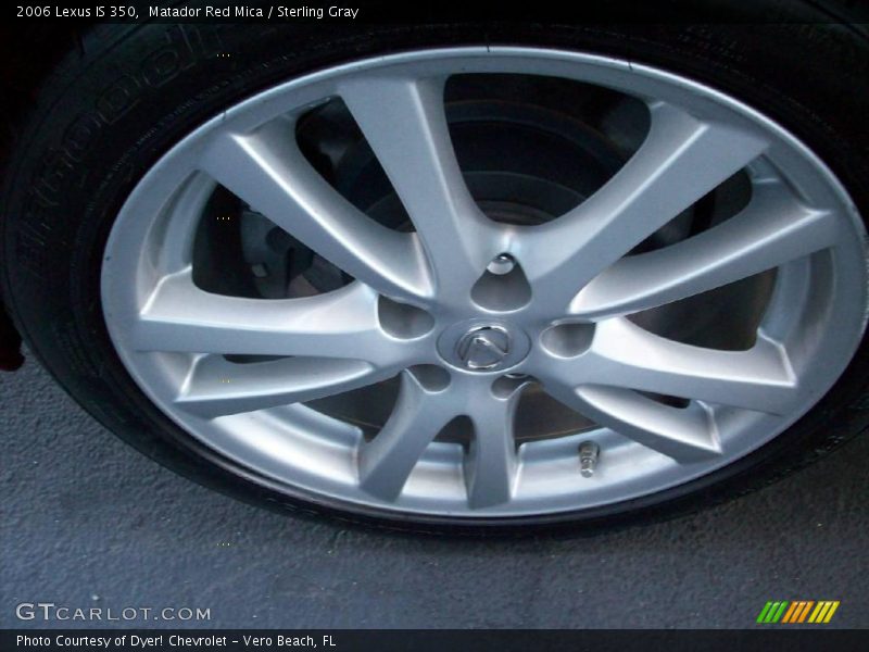 Matador Red Mica / Sterling Gray 2006 Lexus IS 350