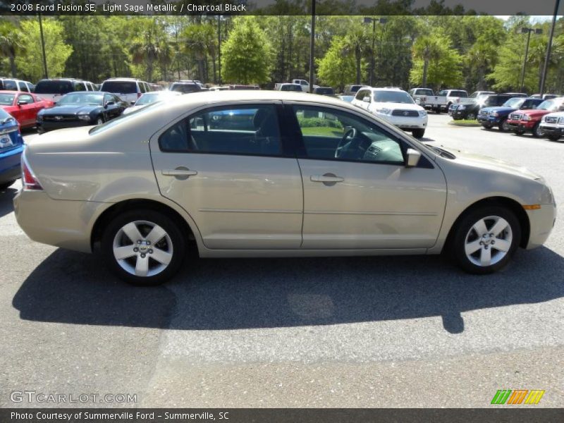 Light Sage Metallic / Charcoal Black 2008 Ford Fusion SE