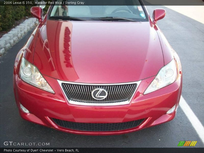 Matador Red Mica / Sterling Gray 2006 Lexus IS 350