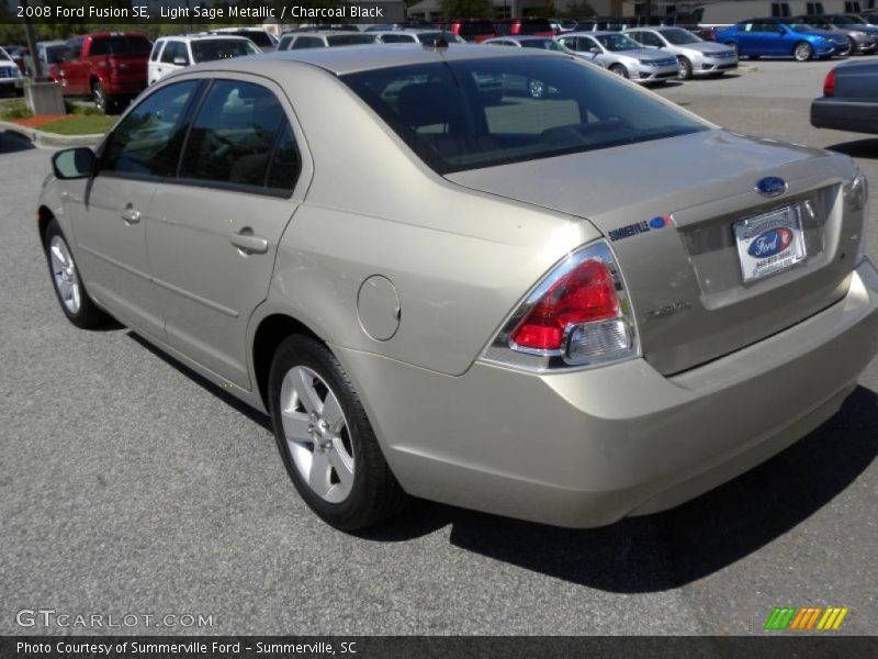 Light Sage Metallic / Charcoal Black 2008 Ford Fusion SE